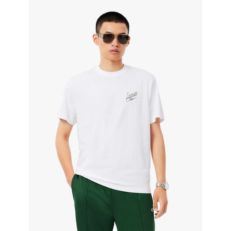 Lacoste Multi Print T-Shirt- White (S)