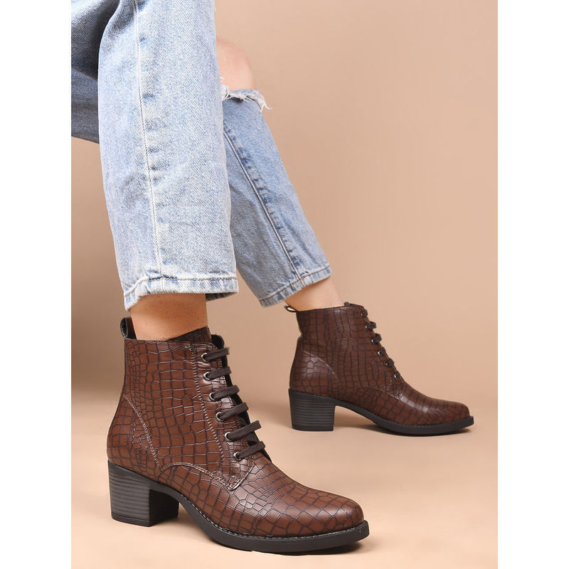 CLOG LONDON Women Brown Casual Boots (EURO 36)