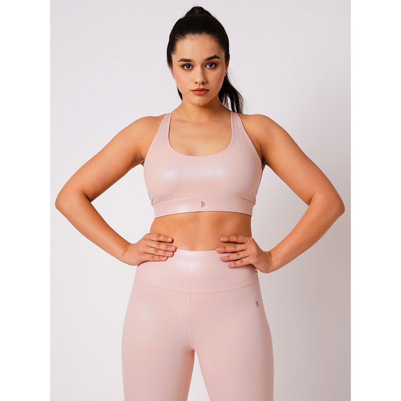 BODD ACTIVE Peach Holo Sports Bra (XS)