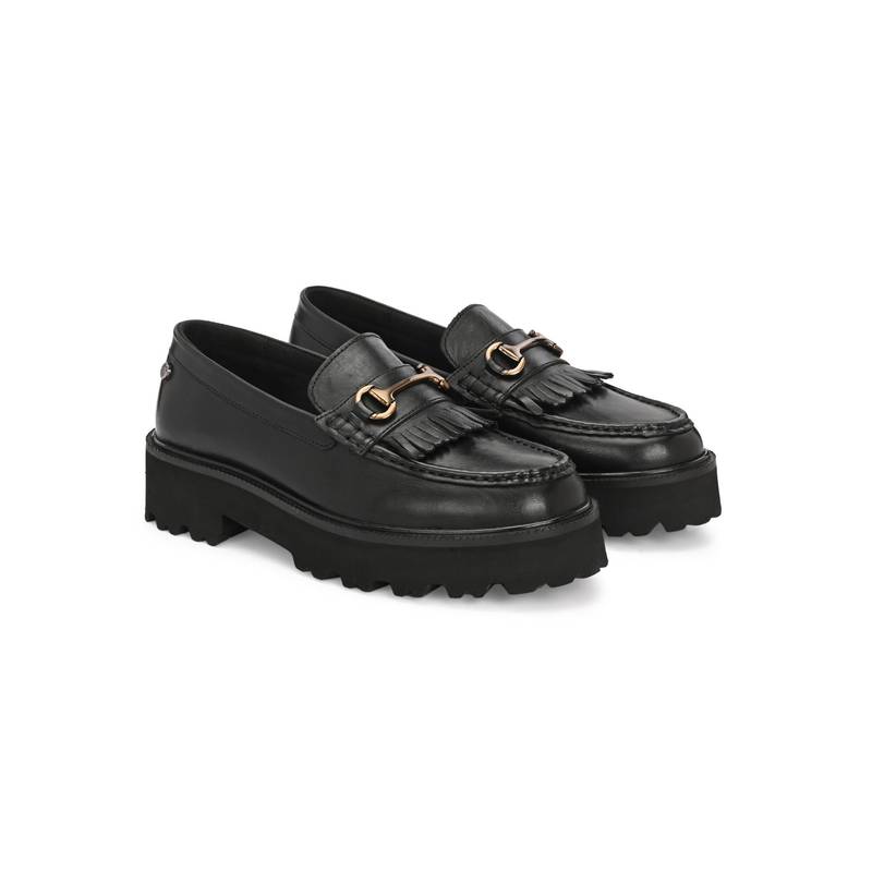 Delize Women Black Loafers (UK 3)