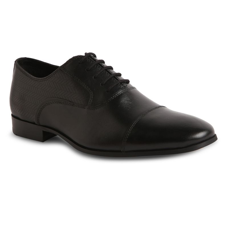 Aldo ALBECK Leather Black Solid Formal Shoes (UK 6)