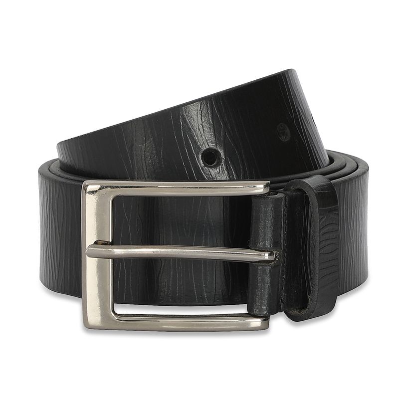 The Vertical Ditte Mens Leather Belt Textured Black S 8903496180039 (S)