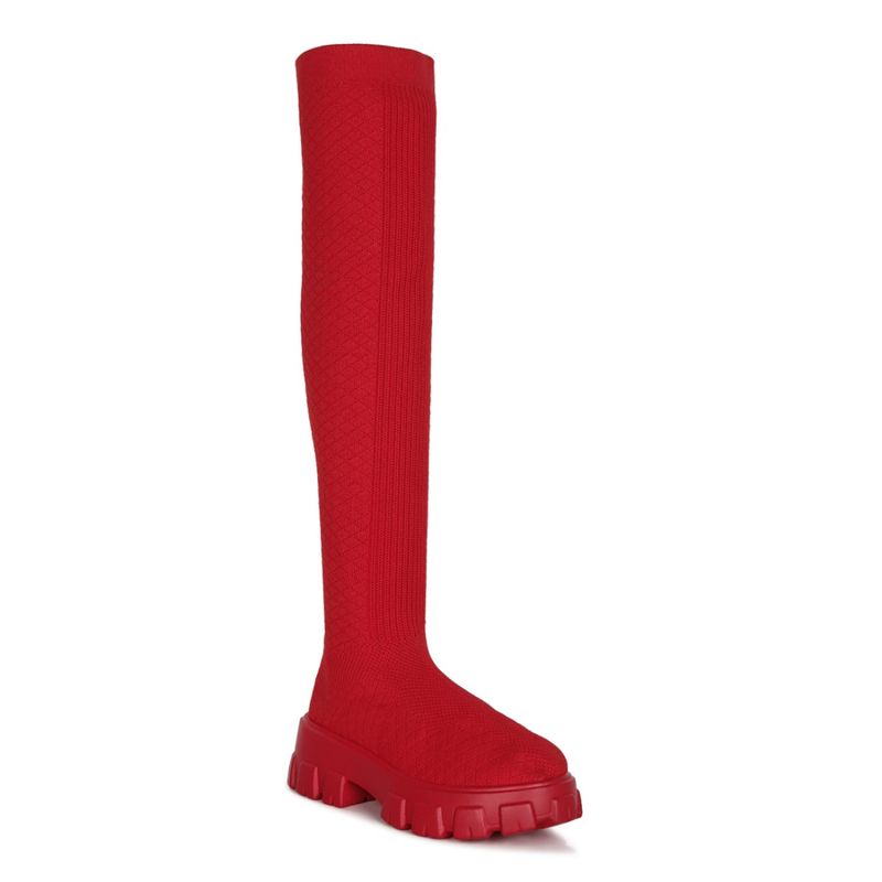 London Rag Solid Red Casual Boots (EURO 39)