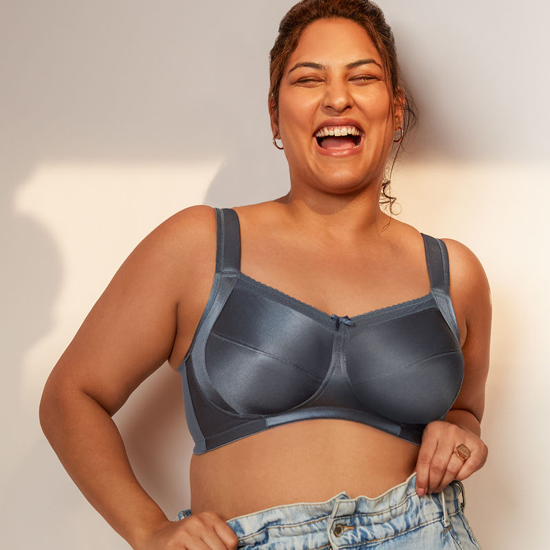 Nykd by Nykaa Lift Me Up Bra-Light Blue NYB042 (34E)