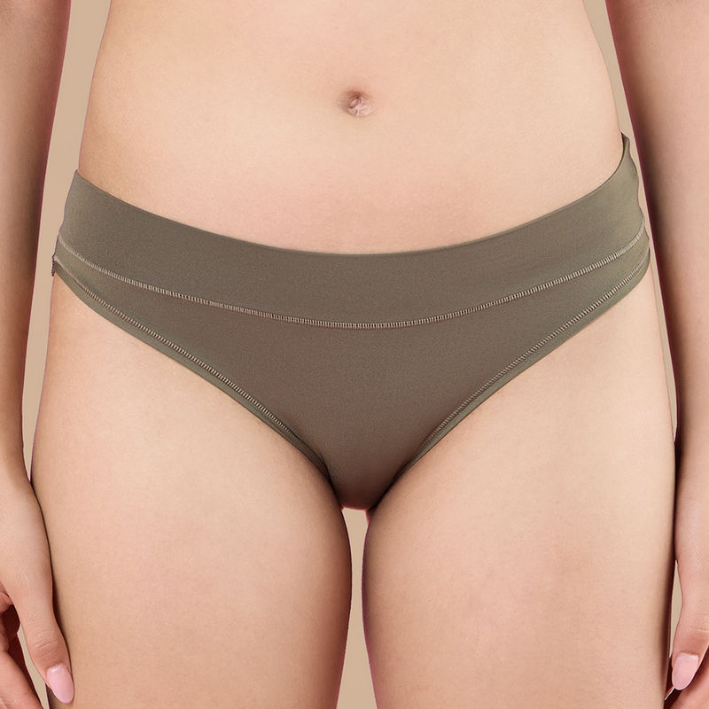 Nykd by Nykaa 4 Way Stretch Bikini Panty - Nyp341 - Olive (S)