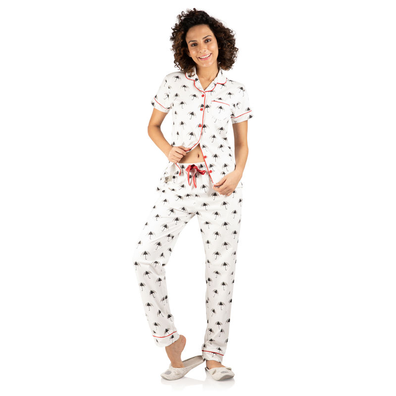 Nite Flite Umbrella Pj Set White Buy Nite Flite Umbrella Pj Set