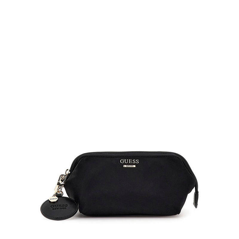 Guess Black Solid Nylon Follie Pouch (M)