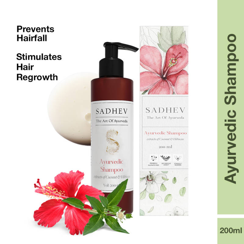 Sadhev Ayurvedic Shampoo - Coconut & Hibiscus