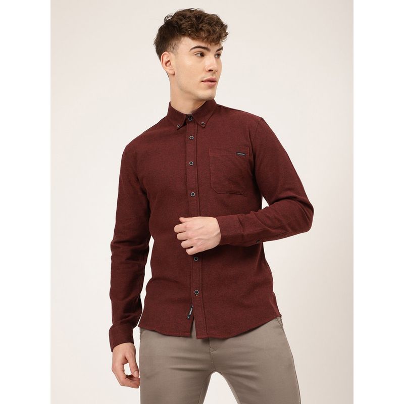 LINDBERGH Men Red Solid Shirt (38)
