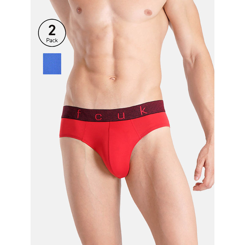 FCUK Flo Gust On Mesh Briefs (Pack of 2) (M)