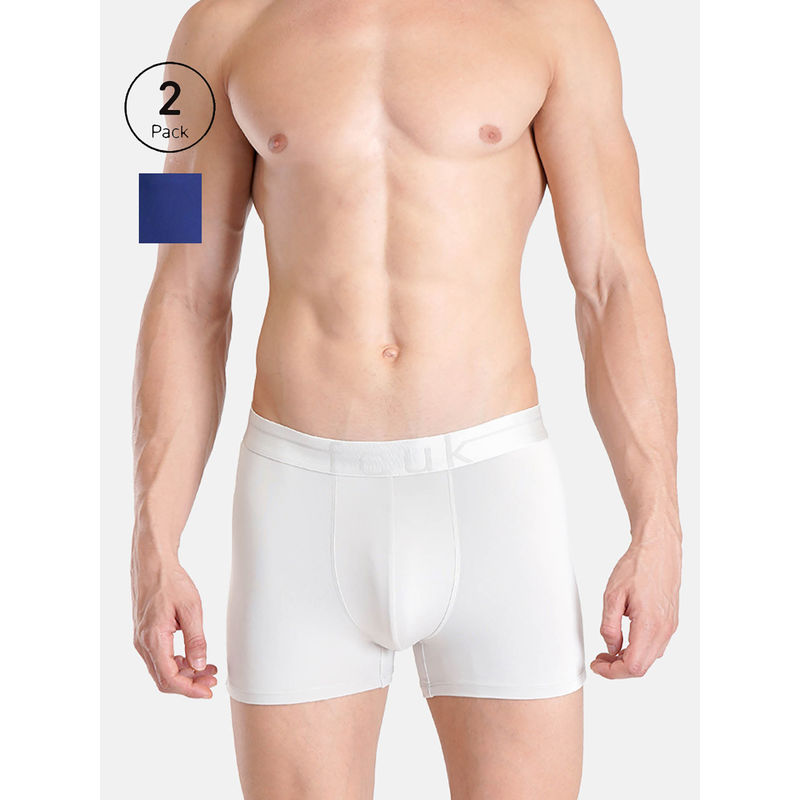 FCUK Flo Mersey Men'S Solid Trunks (Pack of 2) (S)