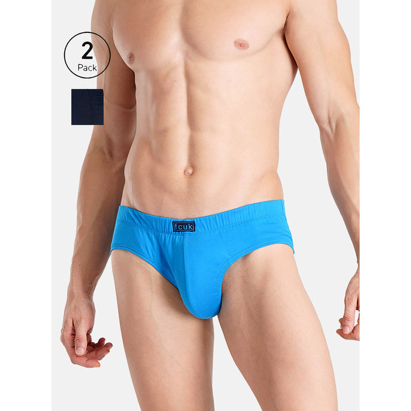 FCUK Play Preston Men'S Briefs (Pack of 2) (M)
