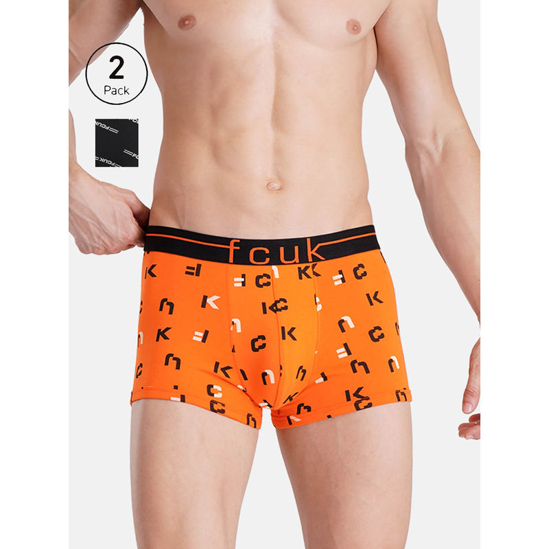 FCUK Flex Tottenham Men'S Printed Trunks (Pack of 2) (XL)