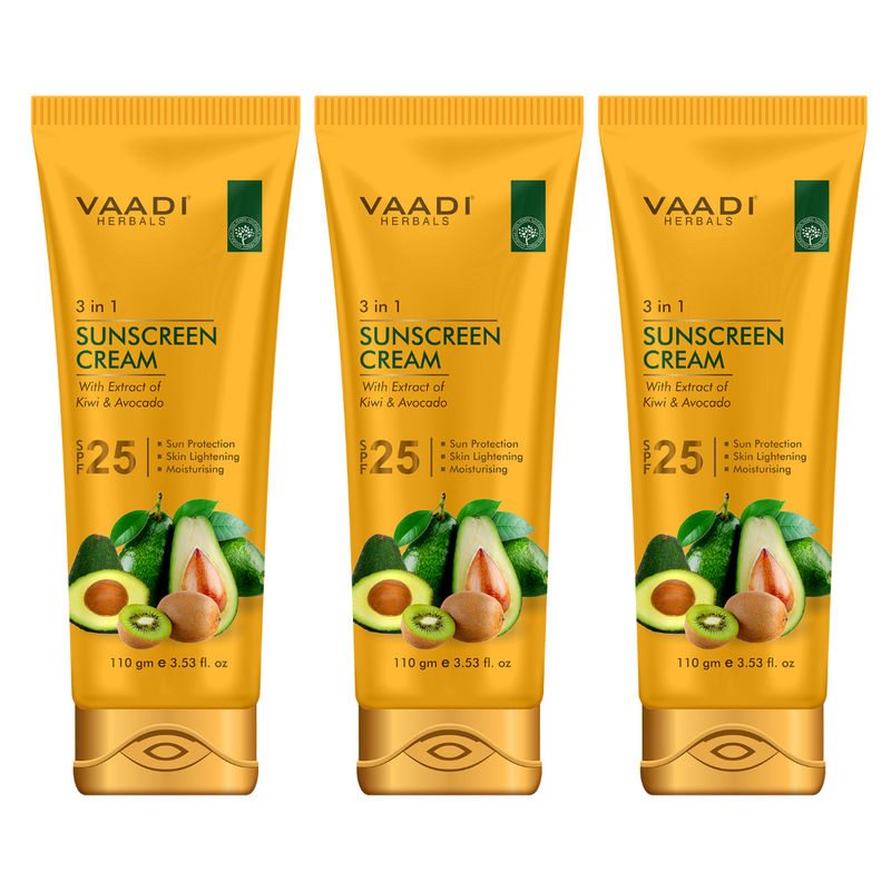 Buy Vaadi Herbals 3 In 1 Sunscreen Cream With Extracts Of Kiwi