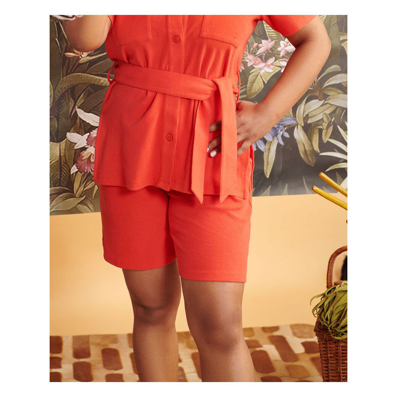 NeceSera Mini Waffle Red Bermuda (S)