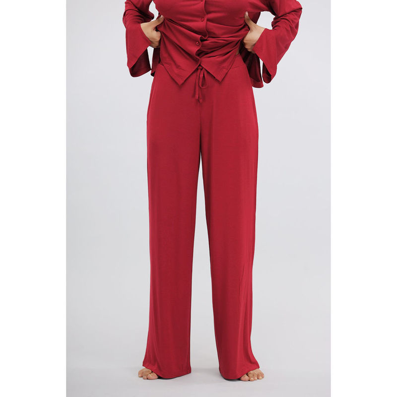 NeceSera Romantic Red Flared Pajama (M)