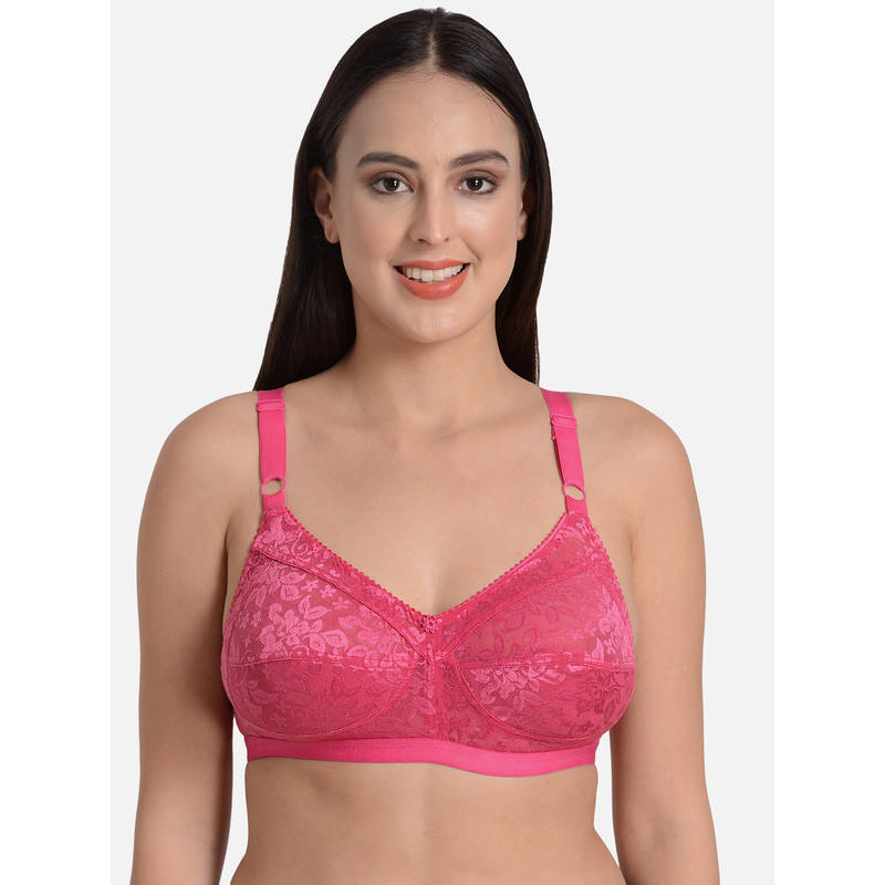 Mod & Shy Non-Wired Non Padded Full Coverage Bra - Pink (40B)