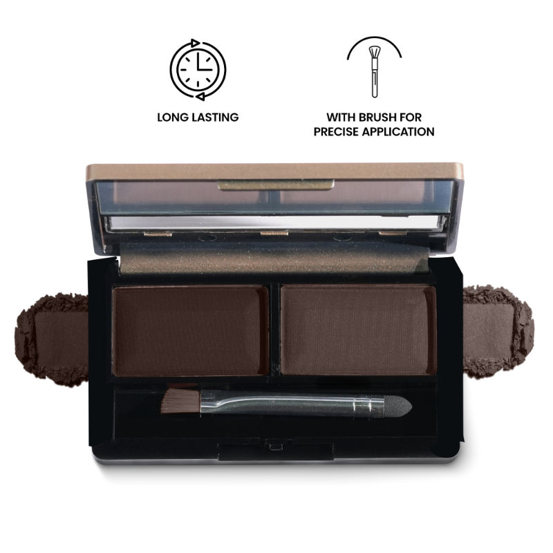 FASHION COLOUR Dual Eyebrow Powder - Black