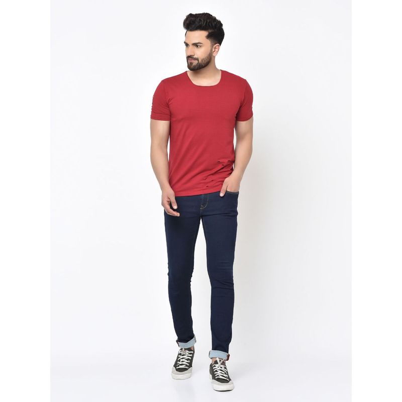 Aesthetic Bodies Men's Ripped T-shirt - Red (M)