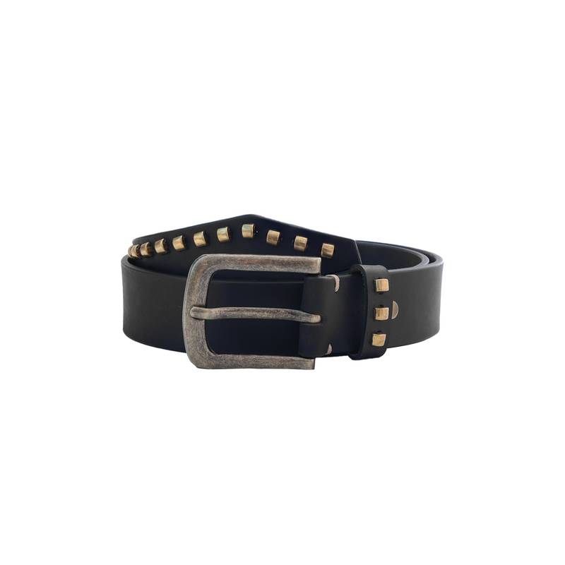 Aditi Wasan Black Genuine Leather Studded Belt (32)