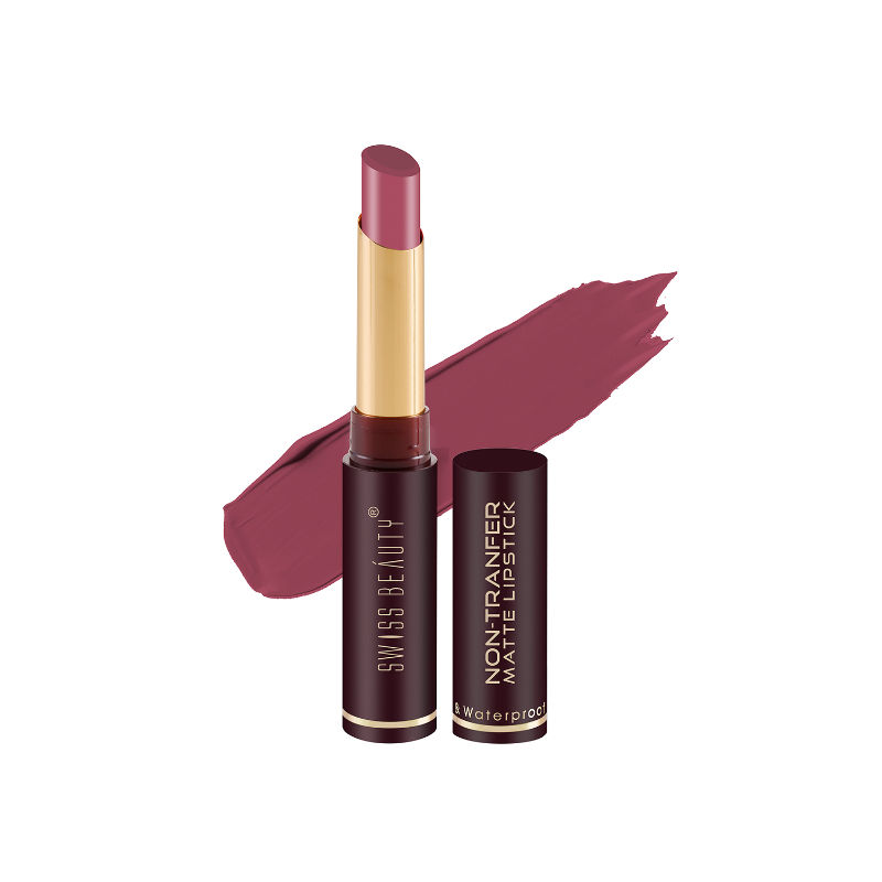Swiss Beauty Non-Transfer Matte Lipstick - 7 Mauve Blush