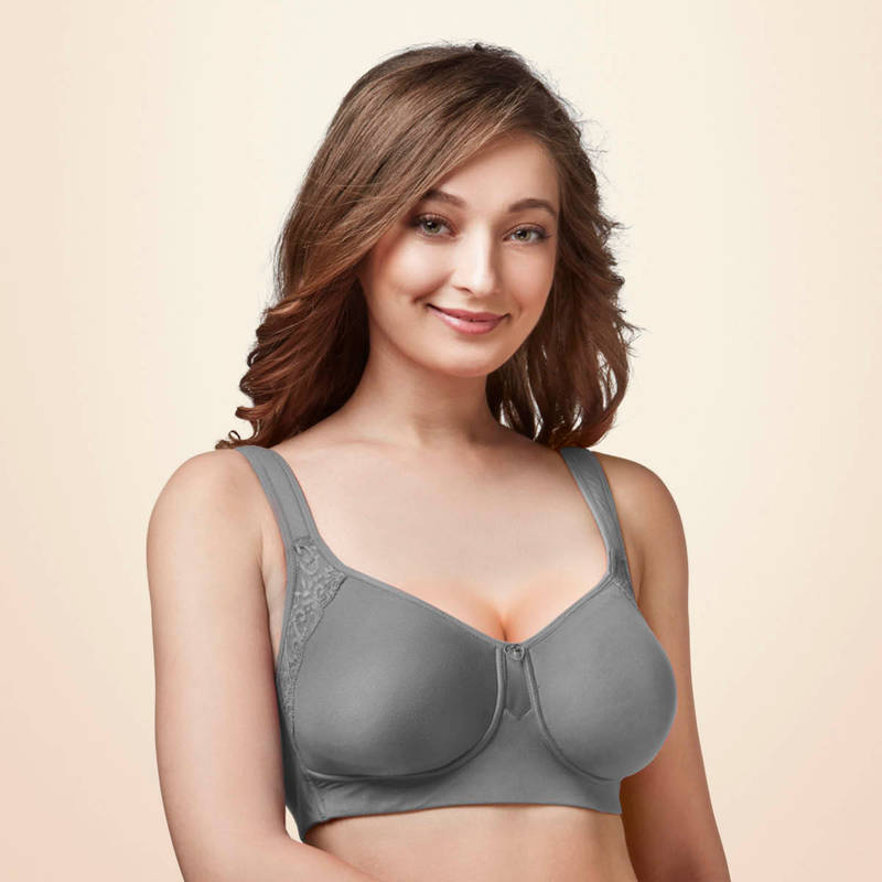 Trylo Lush Woman Non Padded Full Cup Bra - Grey (32C)