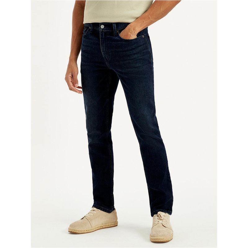 Levi's Men'S 511 Navy Blue Slim Fit Mid Rise Jeans (32)