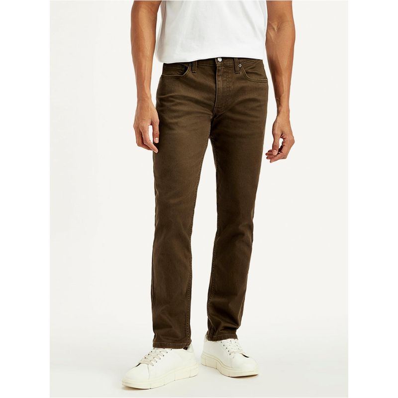 Levi's Men'S 511 Brown Slim Fit Mid Rise Jeans (32)