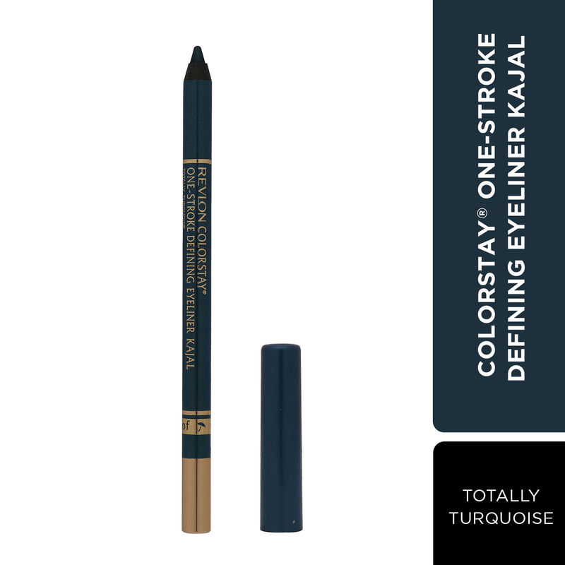 Revlon Colorstay One-Stroke Defining Eyeliner Kajal + Free Sharpener - Totally Turquoise