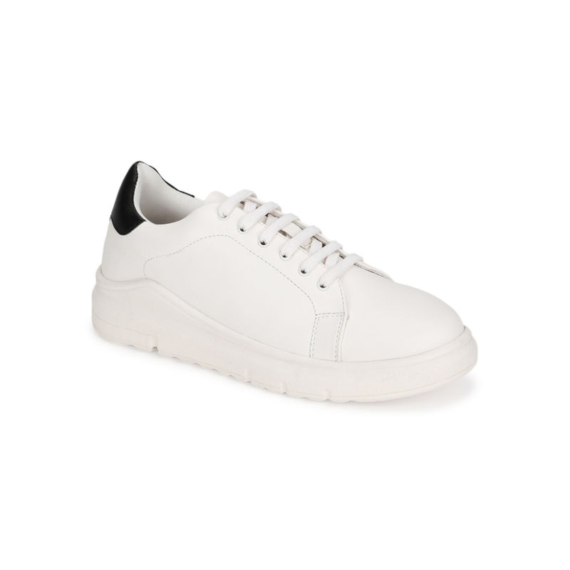 Truffle Collection White Solid Sneakers (UK 4)