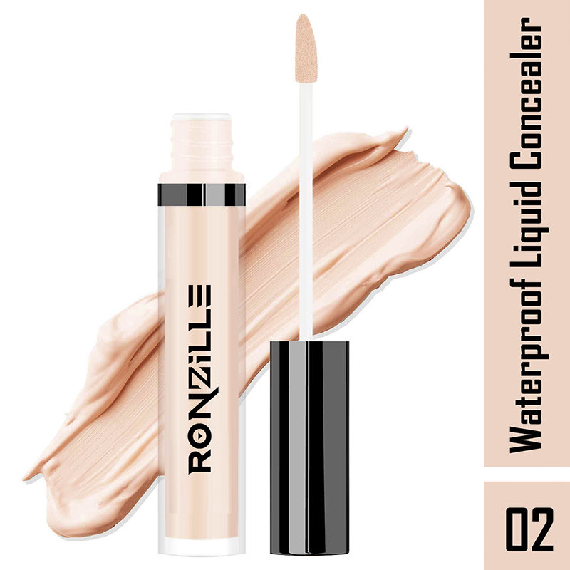 Ronzille Hd Finish Full Coverage Liquid Concealer - Medium Beige 02