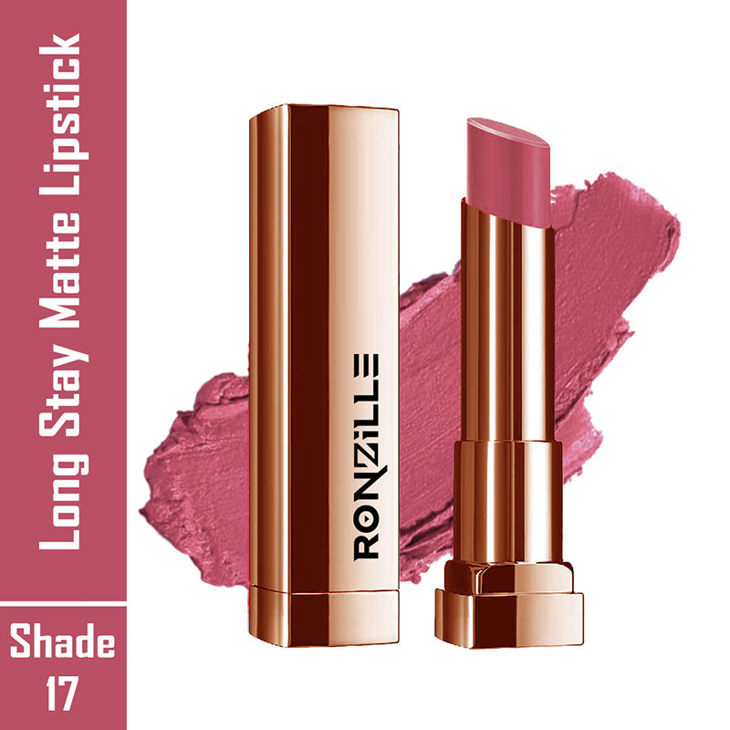 Ronzille Natural Colored Long Stay Matte Lipstick - Shade 18