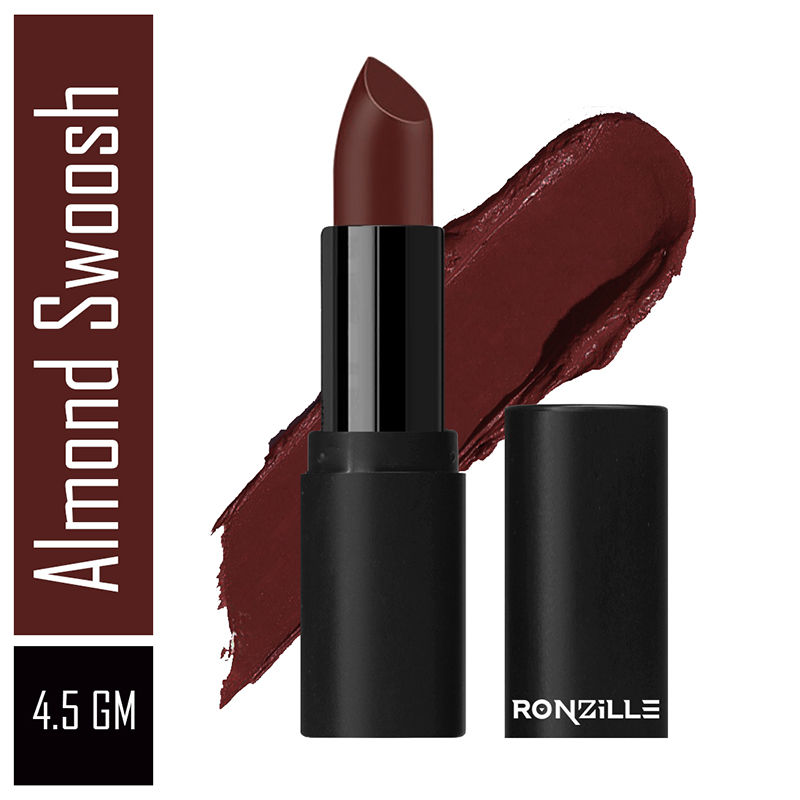 Ronzille One Touch Up HD Matte Lipstick - Almond Swoosh