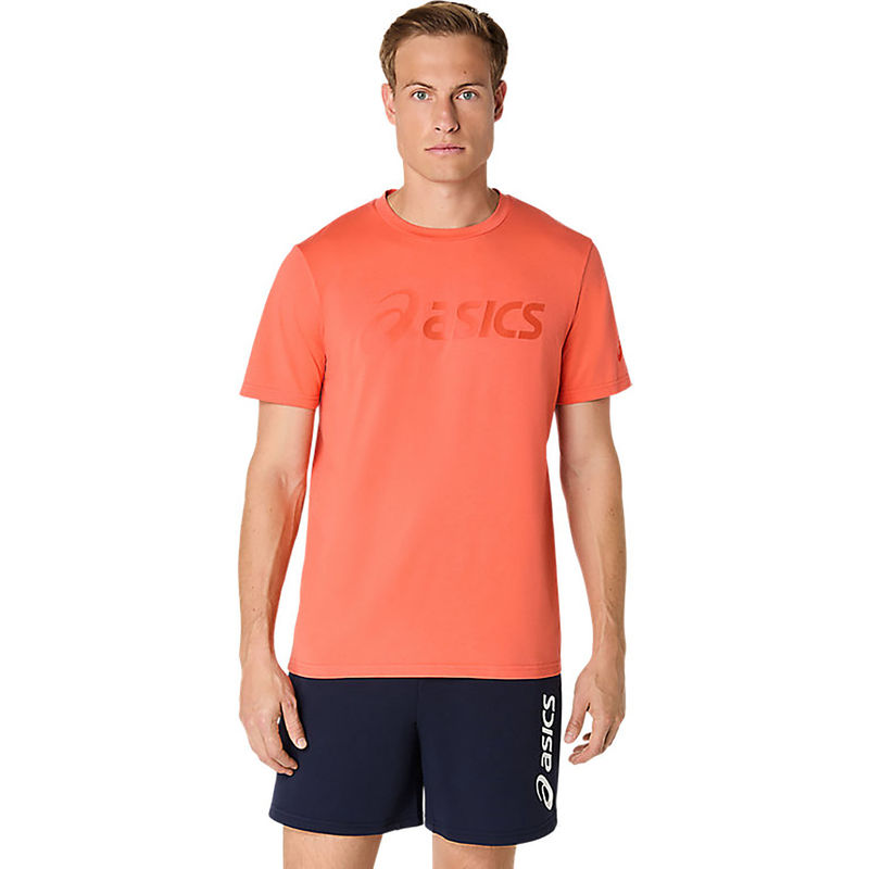 ASICS Mens Spicy Orange Graphic Tee (M)