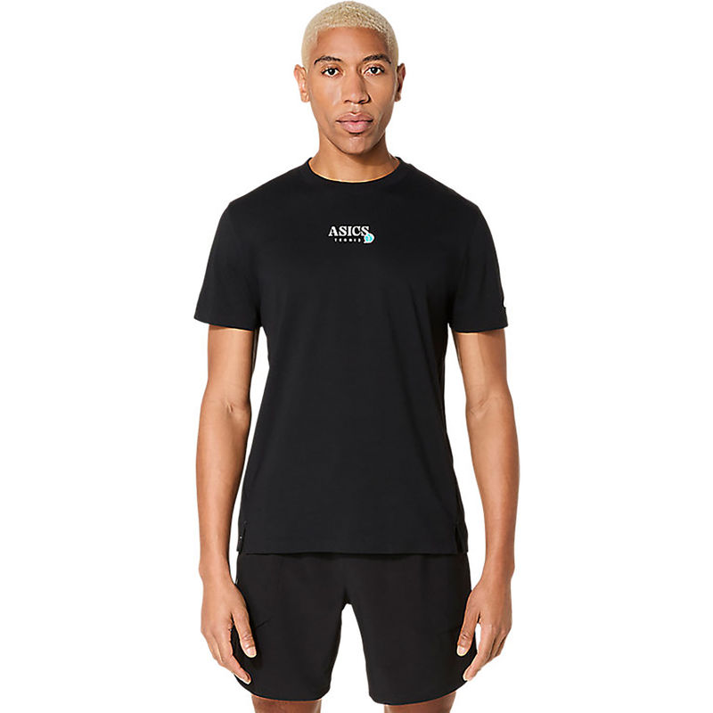 ASICS Mens Performance Black Game Seasonal Graphic T-Shirt (S)