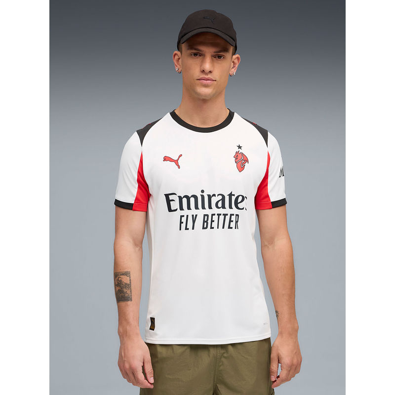 Puma AC Milan Away Replica Mens Football Jersey White (L)