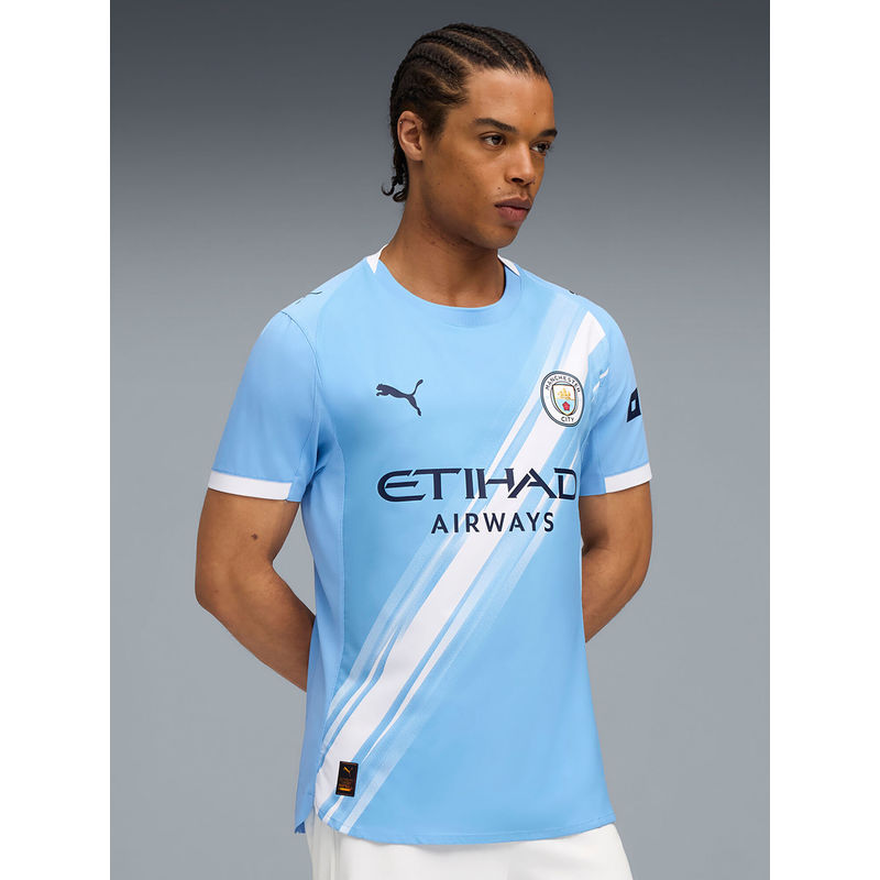 Puma Manchester City 25/26 Mens Authentic Home Jersey Blue (S)