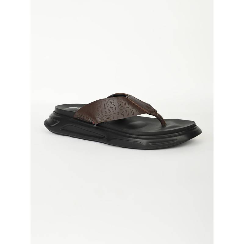 GAS Men Pelle Brown Sandals (EURO 43)