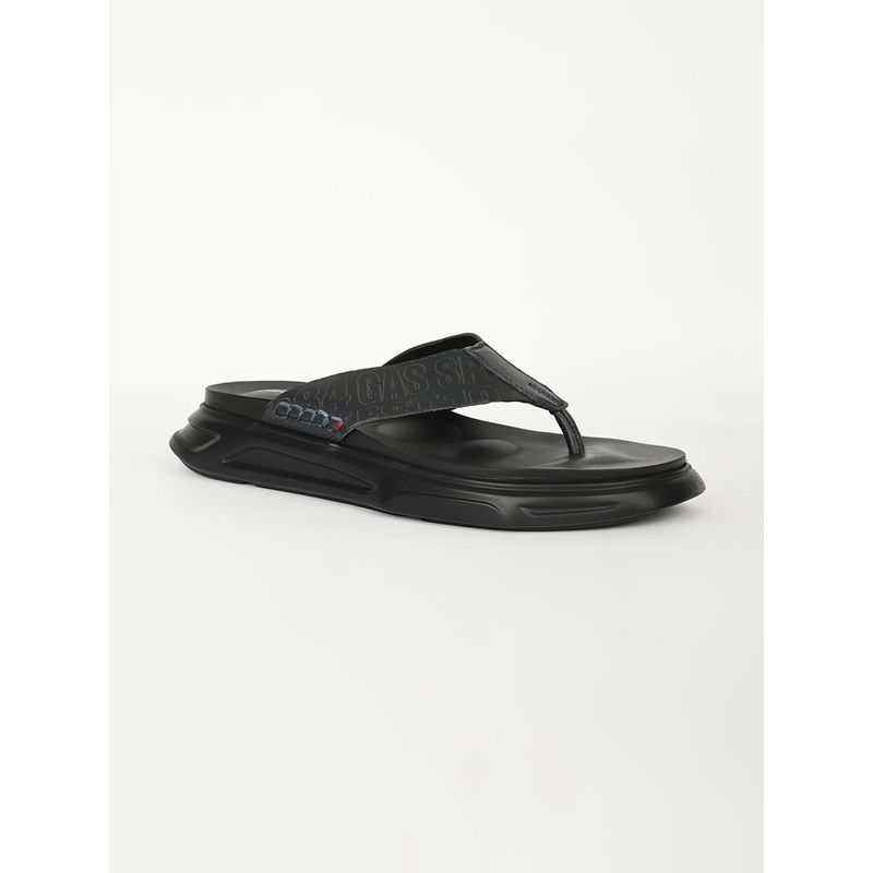 GAS Men Pelle Black Sandals (EURO 41)