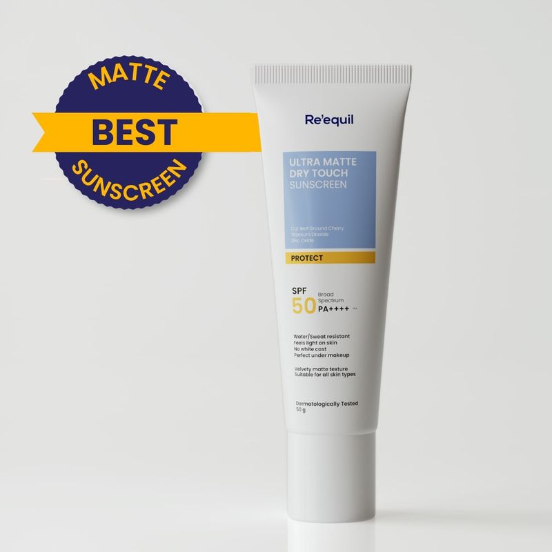 Re'equil Ultra Matte Dry Touch Sunscreen SPF 50 PA++++ Protect