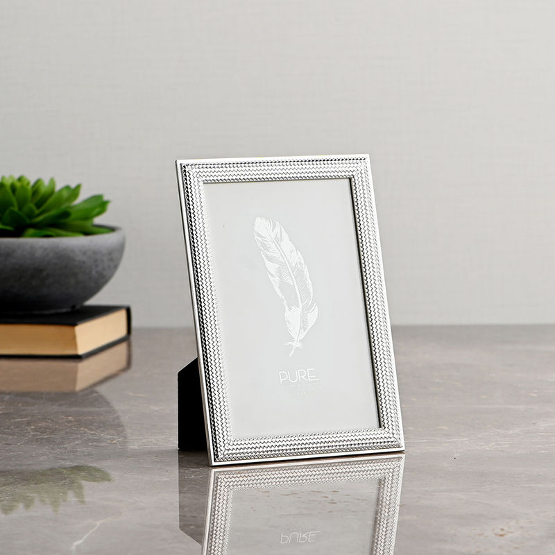 Pure Home + Living Small Modern Silver Tabletop Frame Buy Pure Home