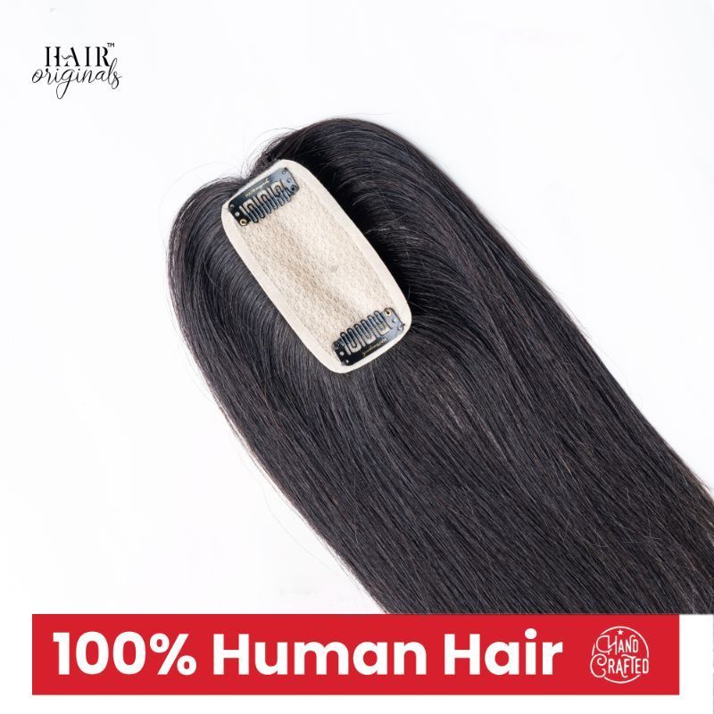 HairOriginals Scalp Topper 4*2 16inch - Natural Black