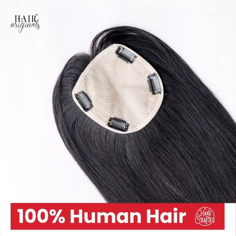 HairOriginals Scalp Topper 5*5 18inch - Natural Black