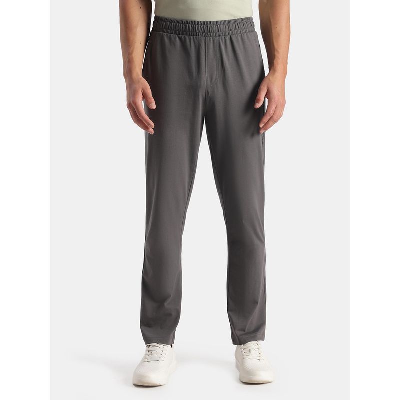 Jockey AM49 Men Super Combed Cotton Rich Slim Fit Trackpants - Magnet (M)