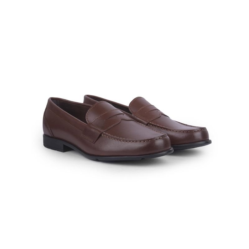 Rockport Classic Loafers Penny Loafers and Slip-Ons Leather Shoe Dark Brown (UK 6)