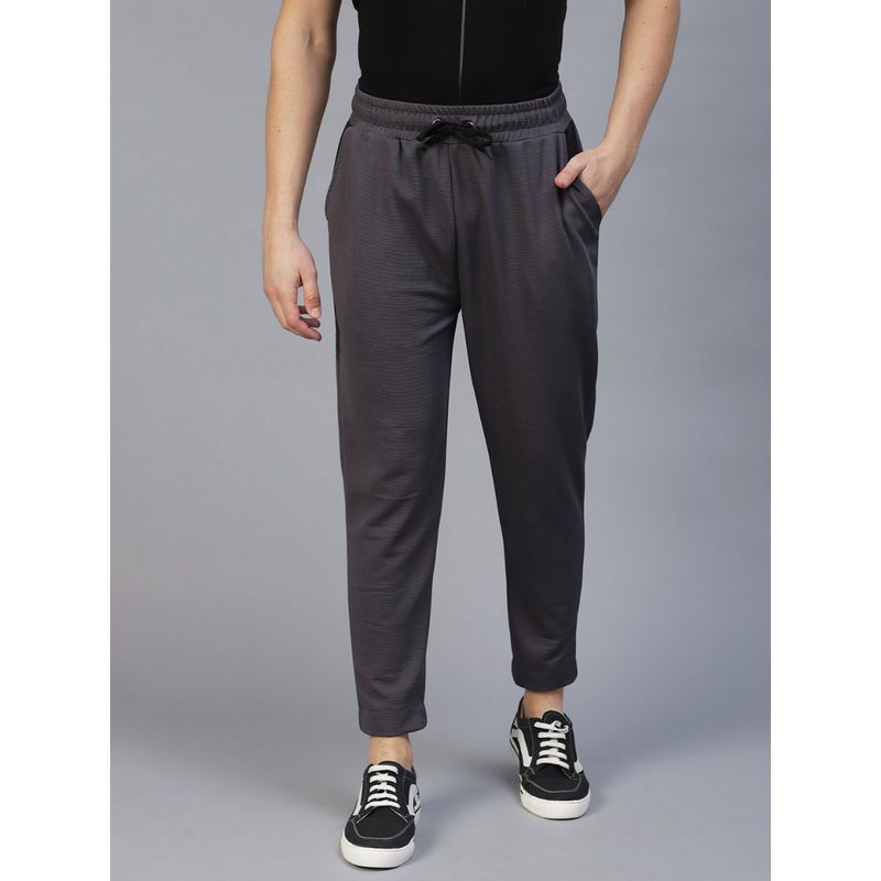 RIGO Men Charcoal Poly Corduroy Jogger (36)