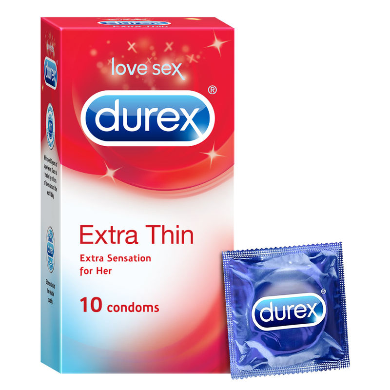 Durex Extra Thin Condoms For Men - 10 Units