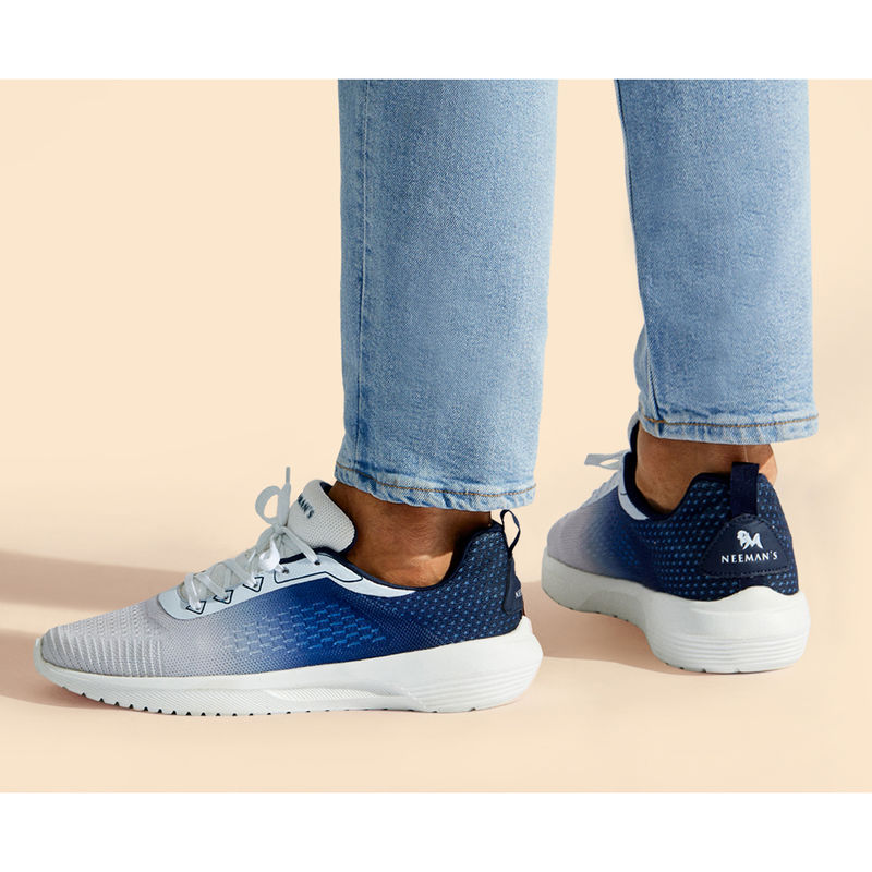 Neeman's Colour Blocked Sneakers - Navy Blue Ombre (UK 7)