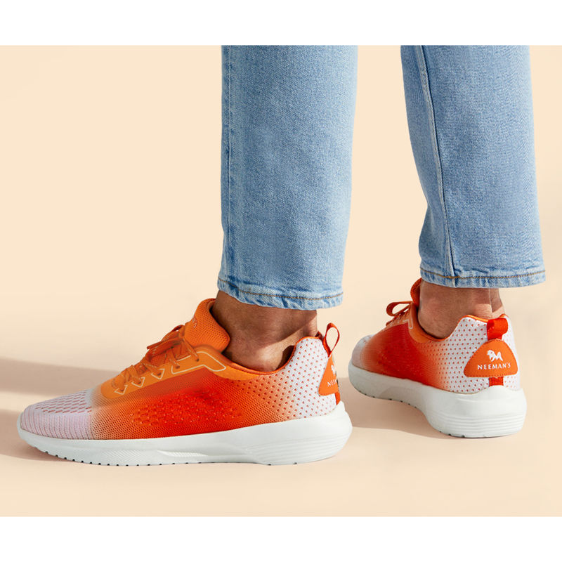 Neeman's Colour Blocked Sneakers - Orange Ombre (UK 7)