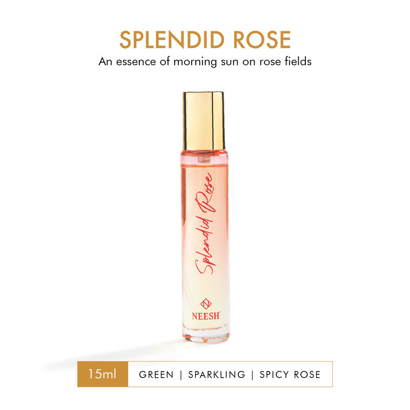 NEESH Splendid Rose Extrait De Parfum – Rose Floral Perfume for Women